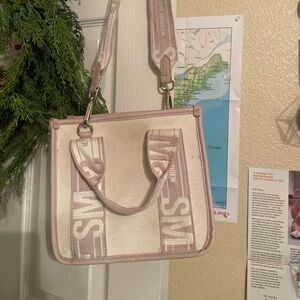 Steve Madden Pink and Cream Bag